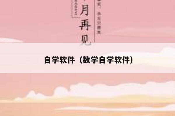 自学软件（数学自学软件） 第1张