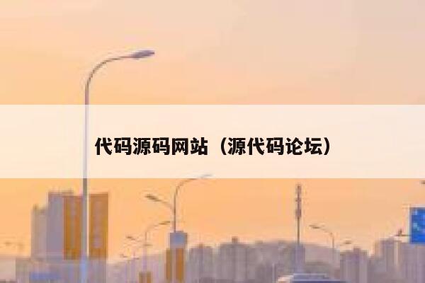 代码源码网站（源代码论坛） 第1张