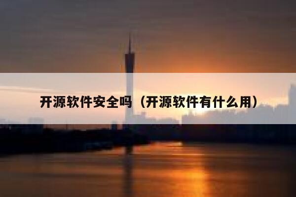 开源软件安全吗（开源软件有什么用） 第1张