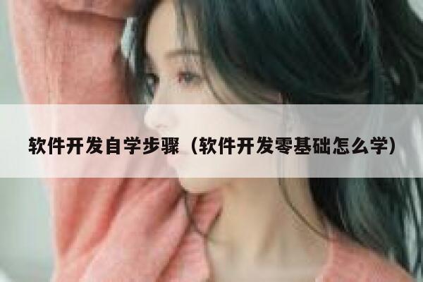 软件开发自学步骤（软件开发零基础怎么学） 第1张