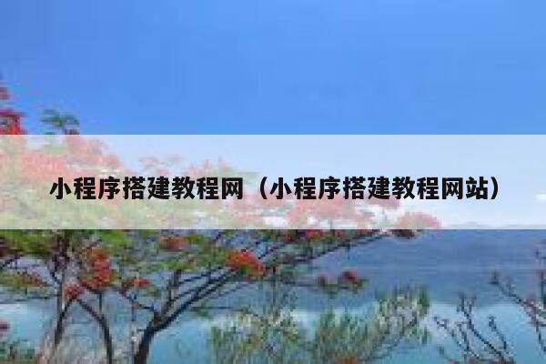 小程序搭建教程网（小程序搭建教程网站） 第1张