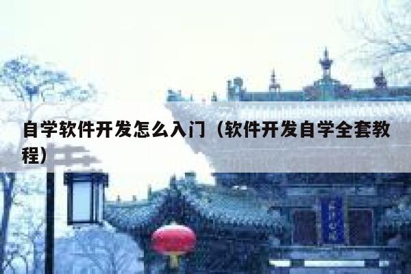 自学软件开发怎么入门（软件开发自学全套教程） 第1张