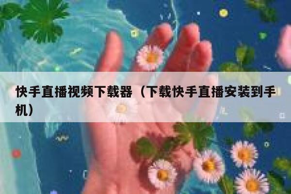 快手直播视频下载器（下载快手直播安装到手机） 第1张