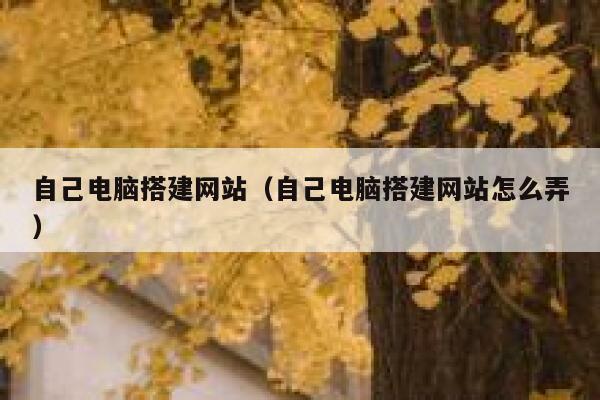 自己电脑搭建网站（自己电脑搭建网站怎么弄） 第1张