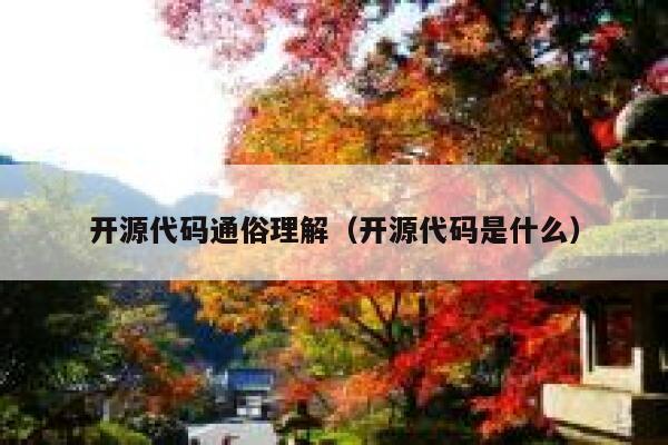 开源代码通俗理解（开源代码是什么） 第1张