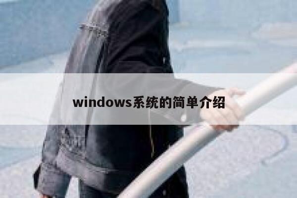 windows系统的简单介绍 第1张