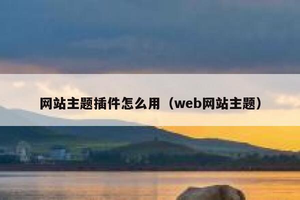 网站主题插件怎么用（web网站主题） 第1张