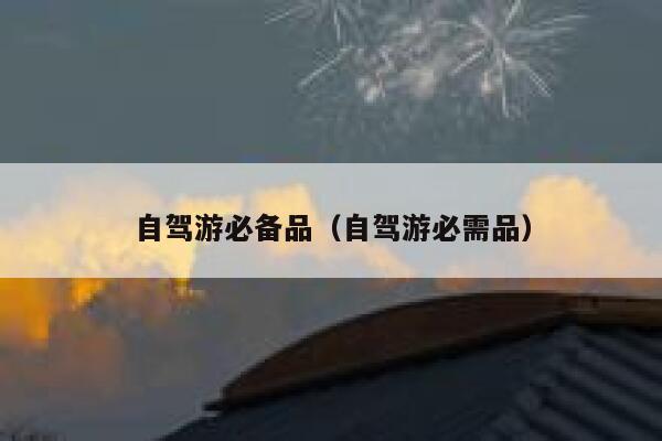 自驾游必备品（自驾游必需品） 第1张