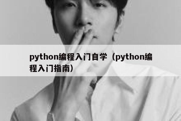 python编程入门自学（python编程入门指南） 第1张