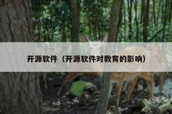 开源软件（开源软件对教育的影响） 第1张