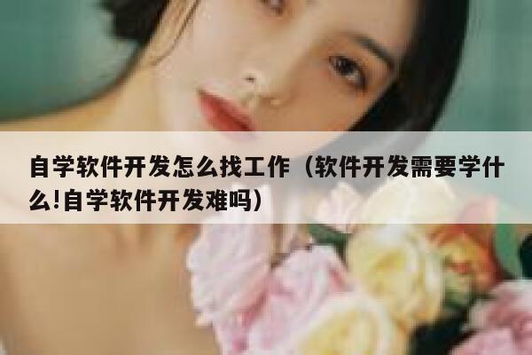 自学软件开发怎么找工作（软件开发需要学什么!自学软件开发难吗） 第1张