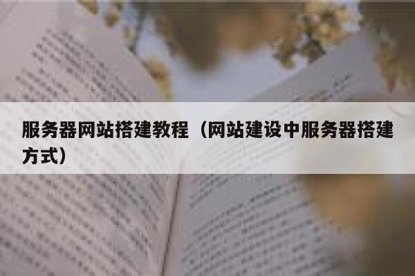 服务器网站搭建教程（网站建设中服务器搭建方式） 第1张