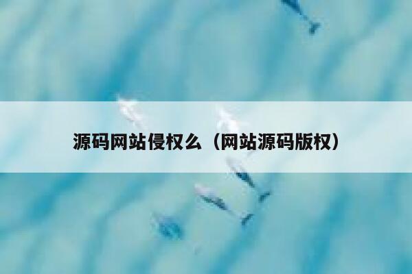 源码网站侵权么（网站源码版权） 第1张