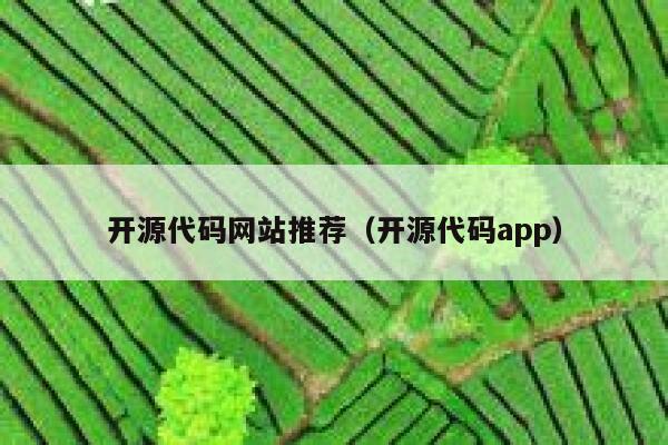 开源代码网站推荐（开源代码app） 第1张