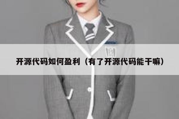 开源代码如何盈利（有了开源代码能干嘛） 第1张