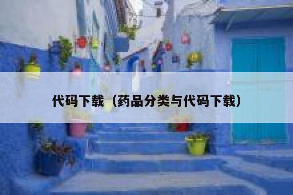 代码下载（药品分类与代码下载） 第1张