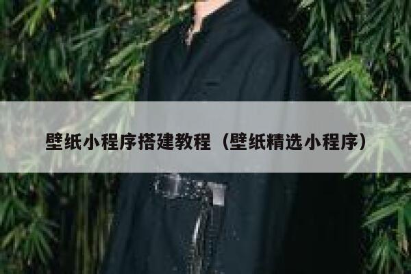 壁纸小程序搭建教程（壁纸精选小程序） 第1张