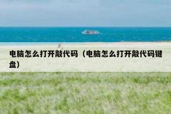 电脑怎么打开敲代码（电脑怎么打开敲代码键盘） 第1张