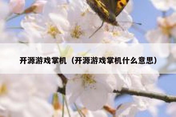 开源游戏掌机（开源游戏掌机什么意思） 第1张