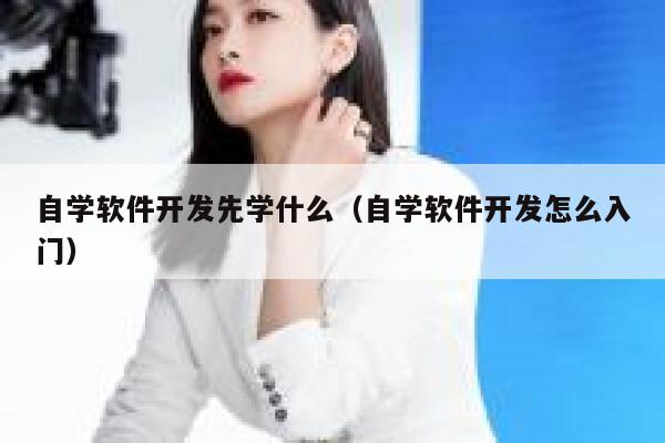自学软件开发先学什么（自学软件开发怎么入门） 第1张