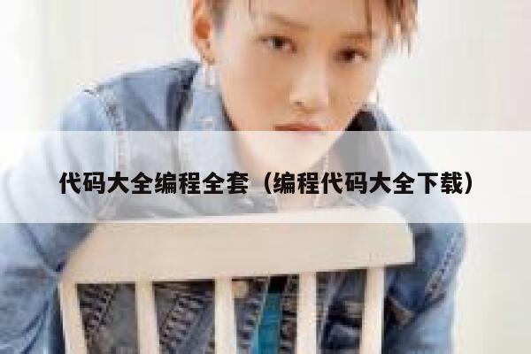 代码大全编程全套（编程代码大全下载） 第1张