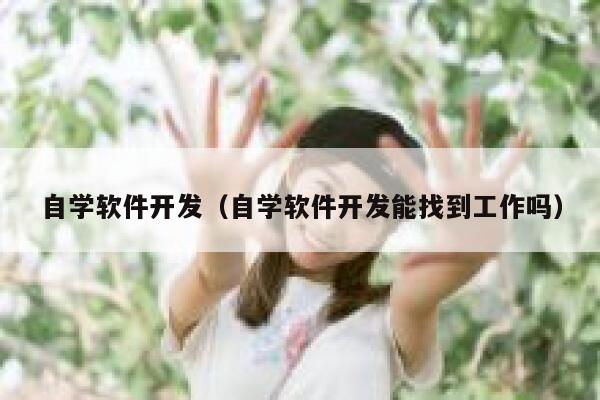 自学软件开发（自学软件开发能找到工作吗） 第1张