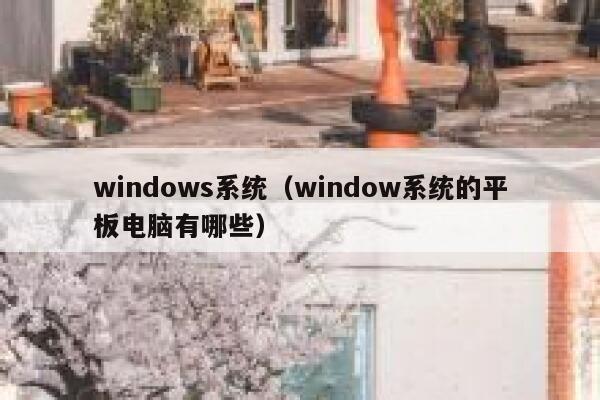 windows系统（window系统的平板电脑有哪些） 第1张