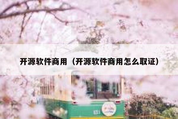 开源软件商用（开源软件商用怎么取证） 第1张