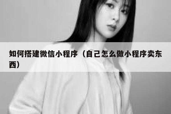 如何搭建微信小程序（自己怎么做小程序卖东西） 第1张