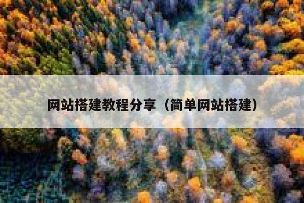 网站搭建教程分享（简单网站搭建） 第1张