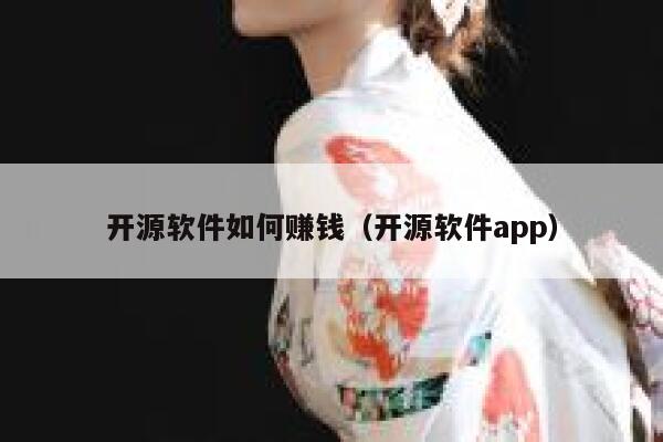 开源软件如何赚钱（开源软件app） 第1张