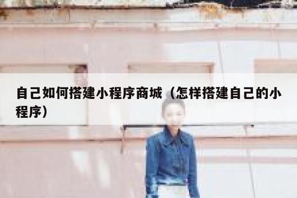自己如何搭建小程序商城（怎样搭建自己的小程序） 第1张