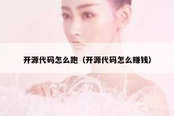 开源代码怎么跑（开源代码怎么赚钱） 第1张