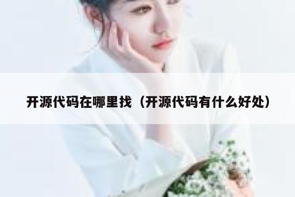 开源代码在哪里找（开源代码有什么好处） 第1张