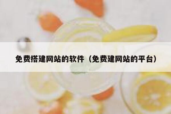 免费搭建网站的软件（免费建网站的平台） 第1张