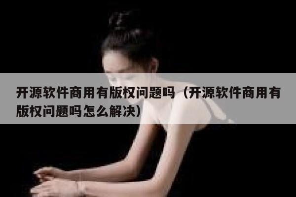 开源软件商用有版权问题吗（开源软件商用有版权问题吗怎么解决） 第1张