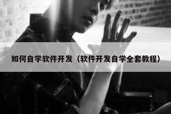如何自学软件开发（软件开发自学全套教程） 第1张