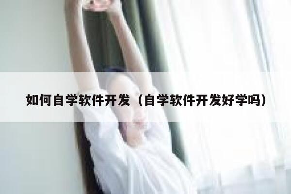 如何自学软件开发（自学软件开发好学吗） 第1张