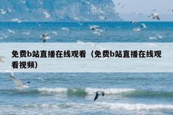 免费b站直播在线观看（免费b站直播在线观看视频） 第1张
