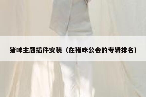 猪咪主题插件安装（在猪咪公会的专辑排名） 第1张