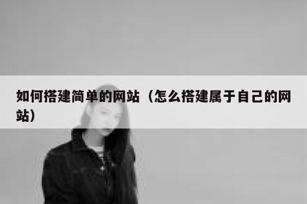 如何搭建简单的网站（怎么搭建属于自己的网站） 第1张