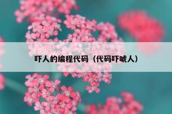 吓人的编程代码（代码吓唬人） 第1张