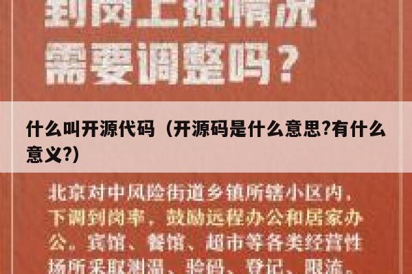 什么叫开源代码（开源码是什么意思?有什么意义?） 第1张