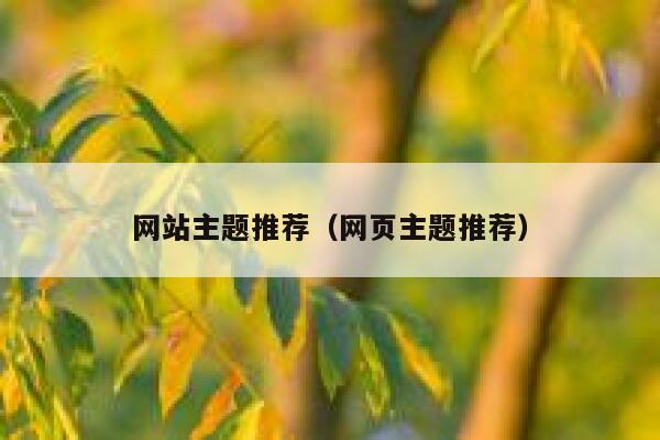网站主题推荐（网页主题推荐） 第1张