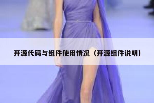 开源代码与组件使用情况（开源组件说明） 第1张