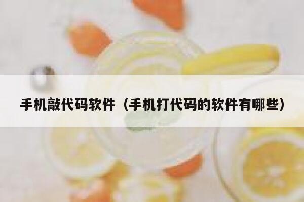 手机敲代码软件（手机打代码的软件有哪些） 第1张