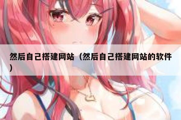 然后自己搭建网站（然后自己搭建网站的软件） 第1张