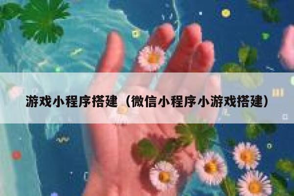 游戏小程序搭建（微信小程序小游戏搭建） 第1张
