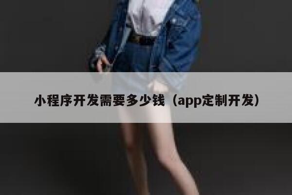 小程序开发需要多少钱（app定制开发） 第1张