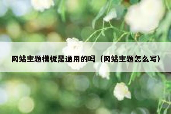 网站主题模板是通用的吗（网站主题怎么写） 第1张